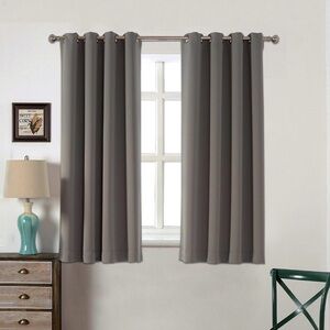 AMAZLINEN Sleep Well Blackout Curtains,52 W X 63 L Inch, 2 Panels